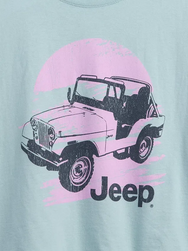 Παιδικό φαρδύ T-shirt σε τετράγωνη γραμμή