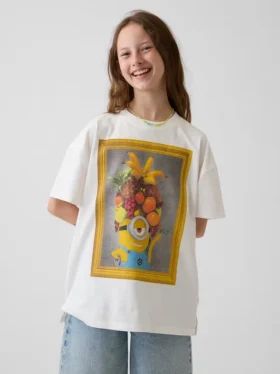 Παιδικό φαρδύ T-shirt-τουνίκ με μοτίβο Minions
