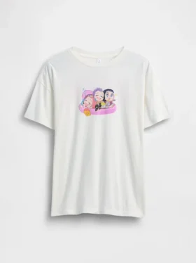 Παιδικό φαρδύ T-shirt τύπου τούνικα με γραφικά K-pop Demon Hunters