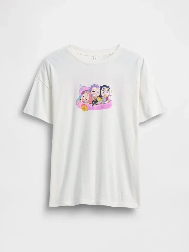 Παιδικό φαρδύ T-shirt τύπου τούνικα με γραφικά K-pop Demon Hunters