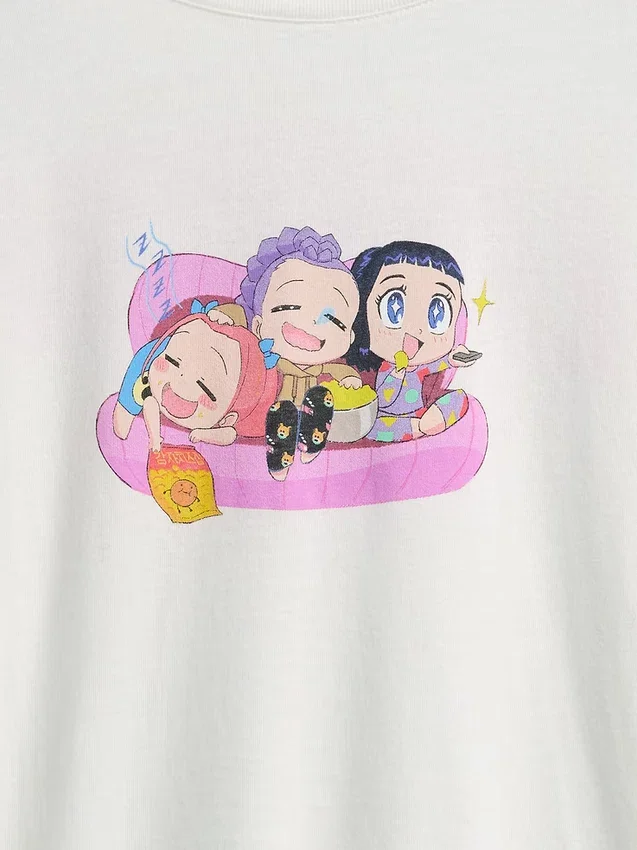 Παιδικό φαρδύ T-shirt τύπου τούνικα με γραφικά K-pop Demon Hunters