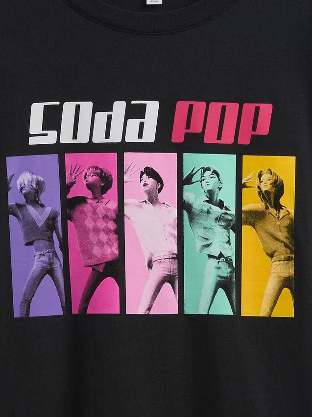 Παιδικό φαρδύ T-shirt τύπου τούνικα με γραφικά K-pop Demon Hunters