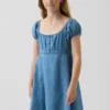Παιδικό φόρεμα babydoll από τζιν