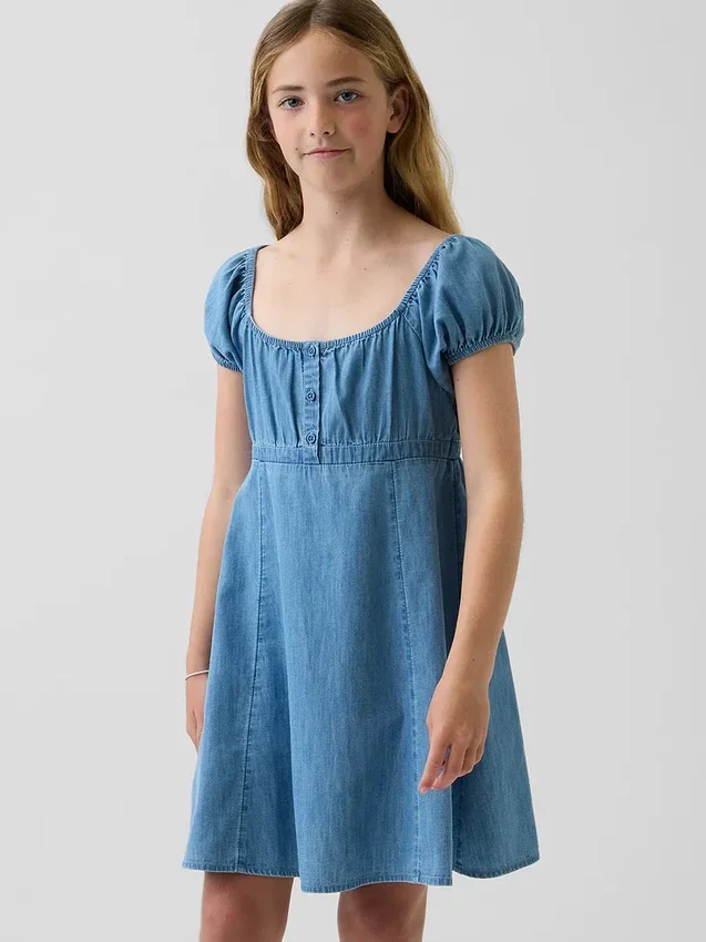 Παιδικό φόρεμα babydoll από τζιν