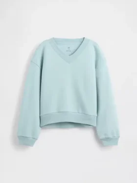 Παιδικό φούτερ με χαλαρή εφαρμογή και V-neck από Vintagesoft
