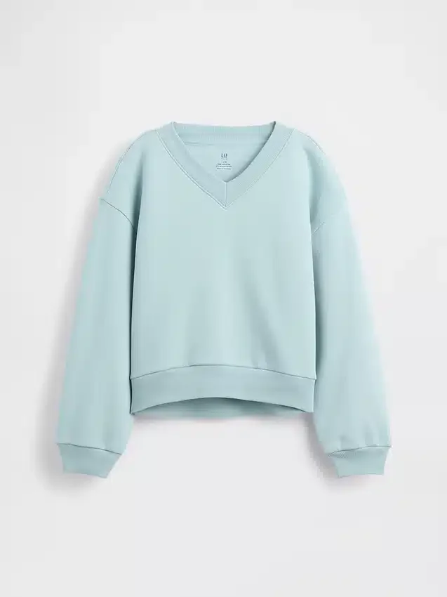 Παιδικό φούτερ με χαλαρή εφαρμογή και V-neck από Vintagesoft