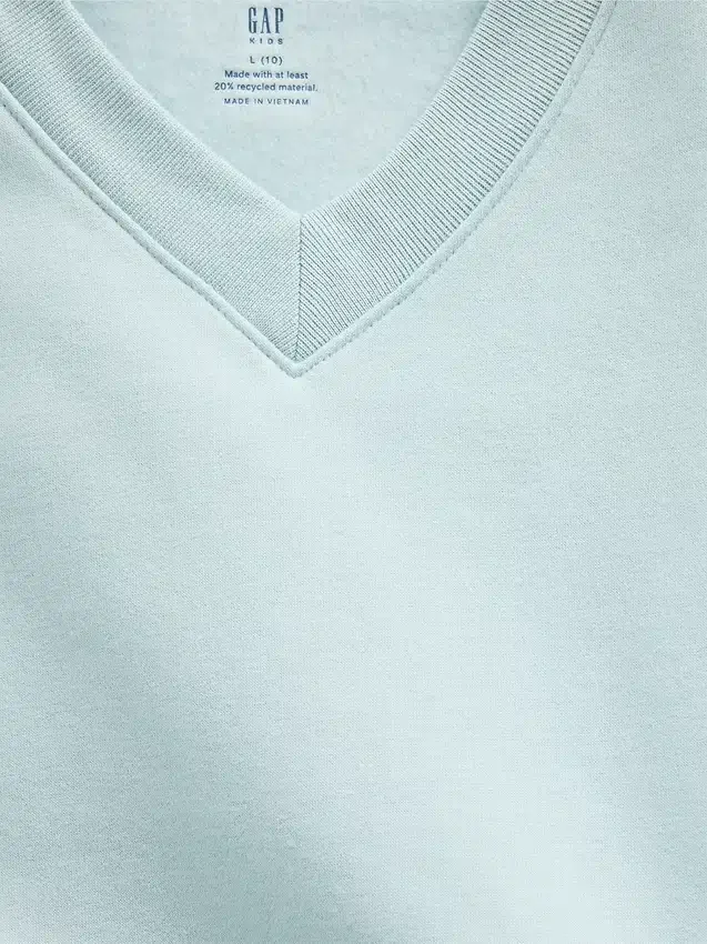 Παιδικό φούτερ με χαλαρή εφαρμογή και V-neck από Vintagesoft