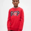 Παιδικό φούτερ με γραφικά λογότυπα