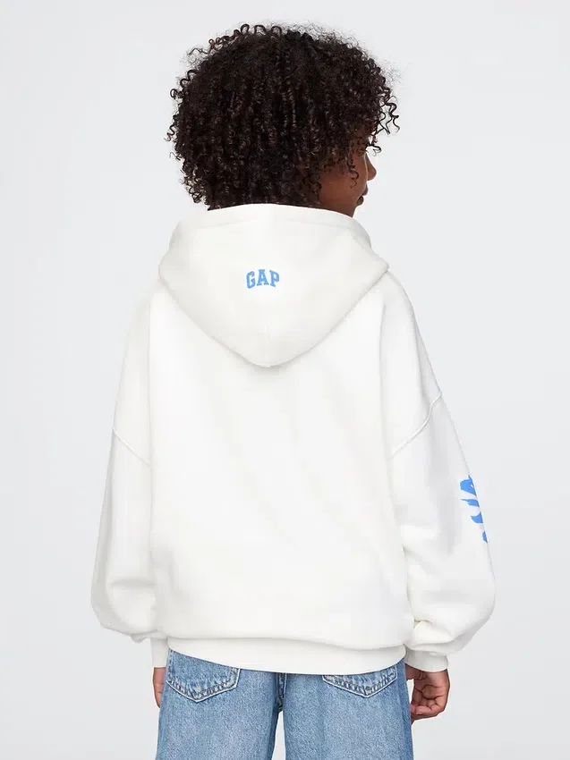 Παιδικό φούτερ με κουκούλα GAP × Disney Vintagesoft σε oversized γραμμή