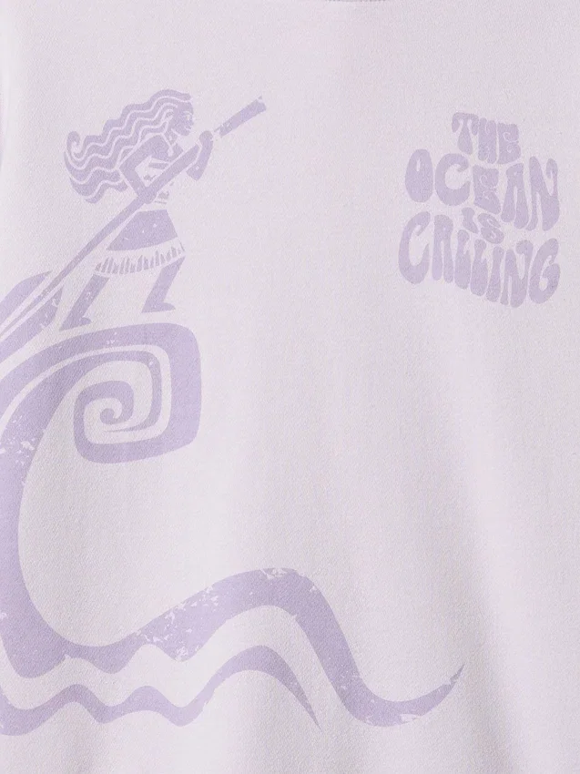 Παιδικό φούτερ με κουκούλα GAP × Disney Vintagesoft σε oversized γραμμή