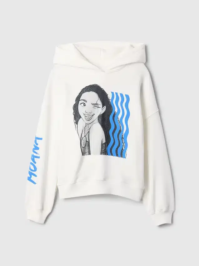 Παιδικό φούτερ με κουκούλα GAP × Disney Vintagesoft σε oversized γραμμή