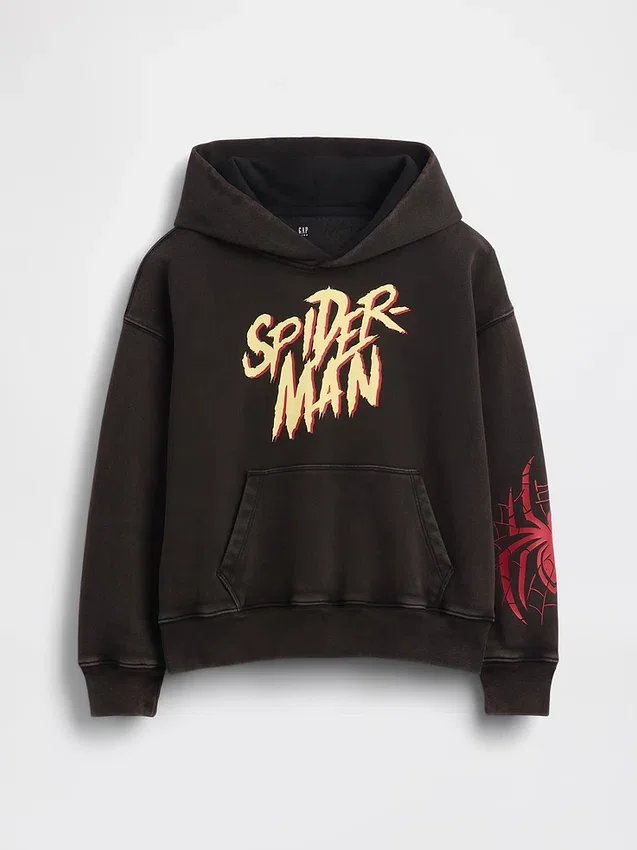 Παιδικό φούτερ με κουκούλα Marvel Vintagesoft Spider-Man σε χαλαρή γραμμή