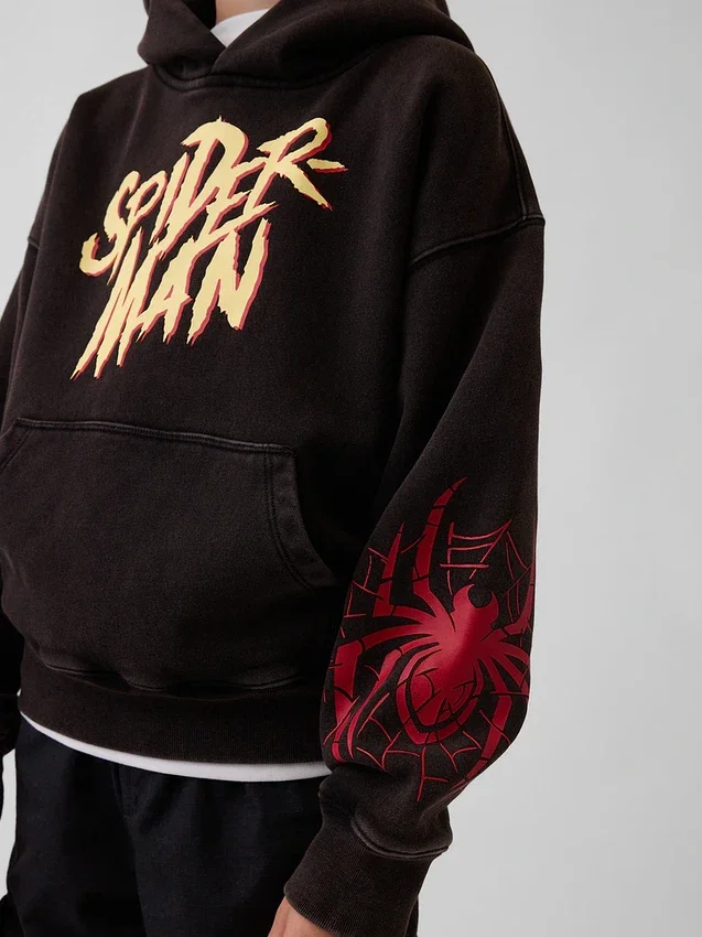 Παιδικό φούτερ με κουκούλα Marvel Vintagesoft Spider-Man σε χαλαρή γραμμή