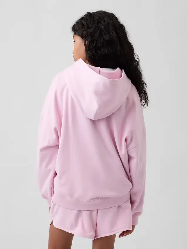 Παιδικό φούτερ με κουκούλα Vintagesoft Terry σε oversized γραμμή