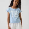 Παιδικό φούτερ Vintagesoft Terry με γραφικά και μανίκια Raglan