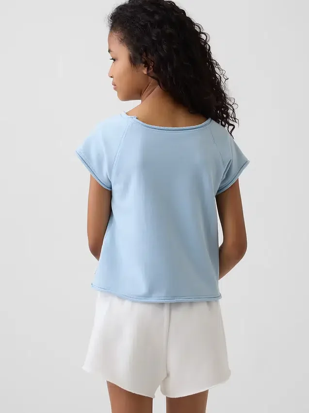 Παιδικό φούτερ Vintagesoft Terry με γραφικά και μανίκια Raglan
