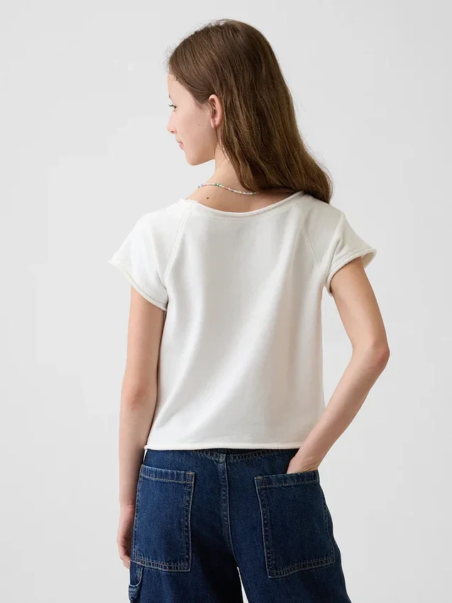 Παιδικό φούτερ Vintagesoft Terry με γραφικά και μανίκια Raglan