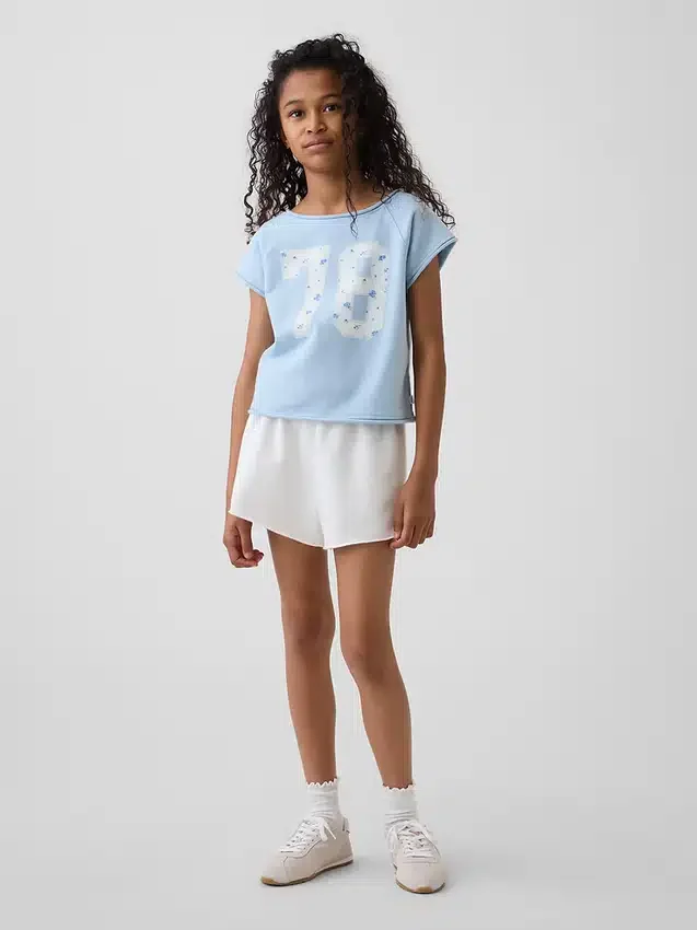 Παιδικό φούτερ Vintagesoft Terry με γραφικά και μανίκια Raglan