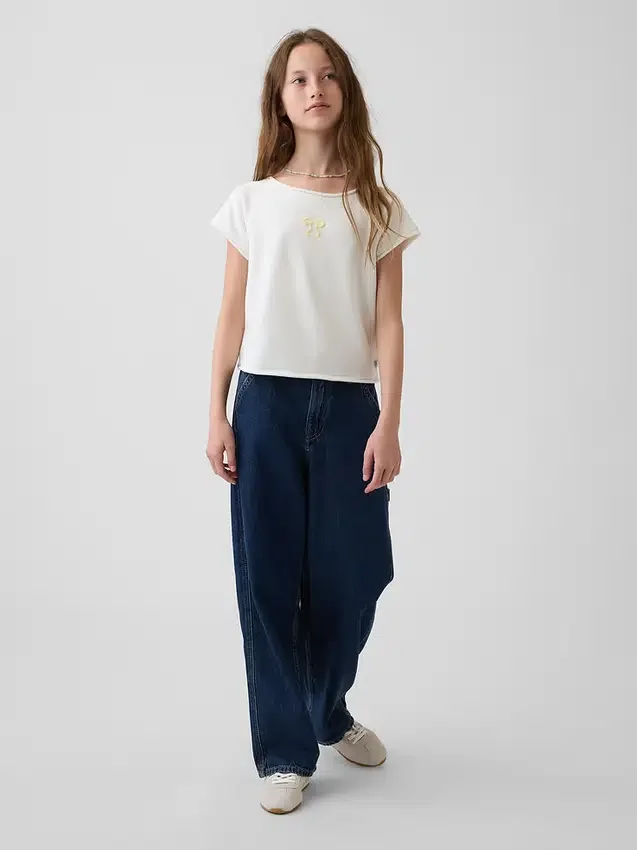 Παιδικό φούτερ Vintagesoft Terry με γραφικά και μανίκια Raglan