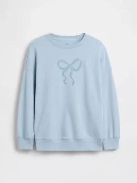 Παιδικό φούτερ Vintagesoft Terry με γραφικά, σε oversized γραμμή