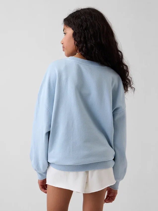 Παιδικό φούτερ Vintagesoft Terry με γραφικά, σε oversized γραμμή