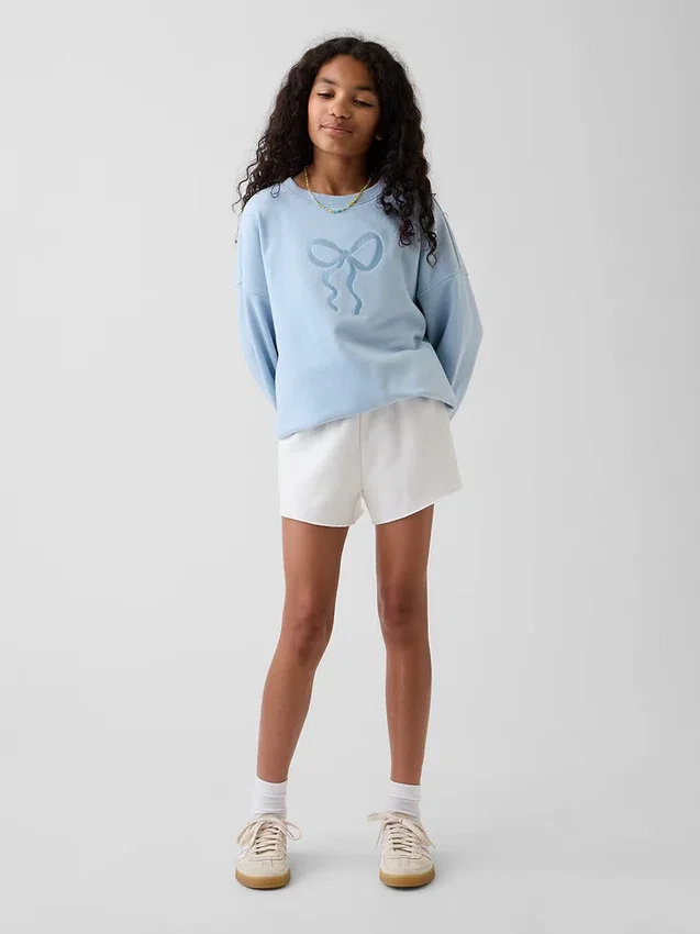 Παιδικό φούτερ Vintagesoft Terry με γραφικά, σε oversized γραμμή