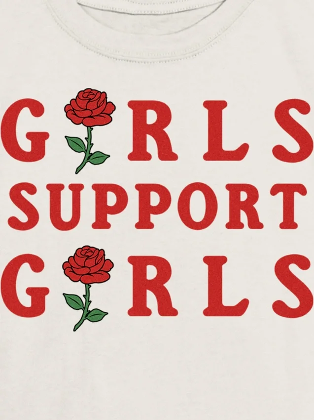 Παιδικό γυναικείο T-shirt με το σχέδιο «Support Κορίτσια»