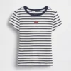 Παιδικό κεντημένο T-shirt με ραβδώσεις