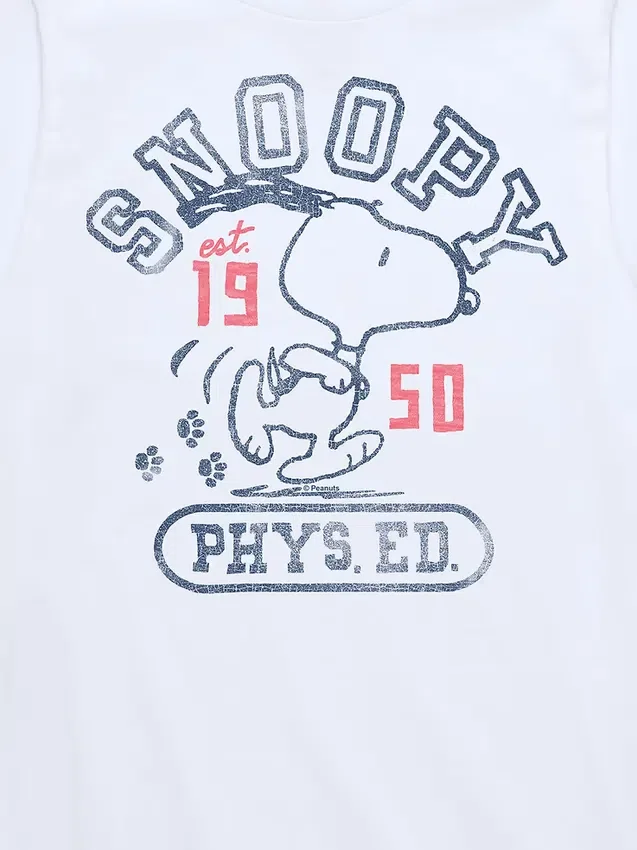Παιδικό κοντοσορτς μπλουζάκι «Snoopy Phys Ed» της σειράς Peanuts