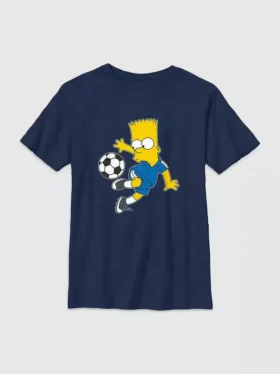 Παιδικό μπλουζάκι με γραφικά «Bart Simpson Soccer»