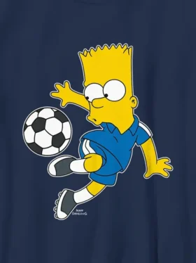Παιδικό μπλουζάκι με γραφικά «Bart Simpson Soccer»