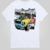 Παιδικό μπλουζάκι με γραφικά «Ford 1970 Ford Mustang Rainbow» με σορτς με κοντά μανίκια