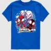 Παιδικό μπλουζάκι με γραφικό Marvel Spidey και φίλοι, σορτς με κοντά μανίκια