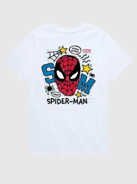Παιδικό μπλουζάκι με γραφικό «Scribbled Spider-Man» της Marvel, σορτς