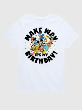 Παιδικό μπλουζάκι με σχέδιο «Make Way, It’s My Birthday» της Disney