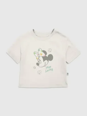 Παιδικό μπλουζάκι με σχέδιο «Miss Lucky» της Minnie Mouse