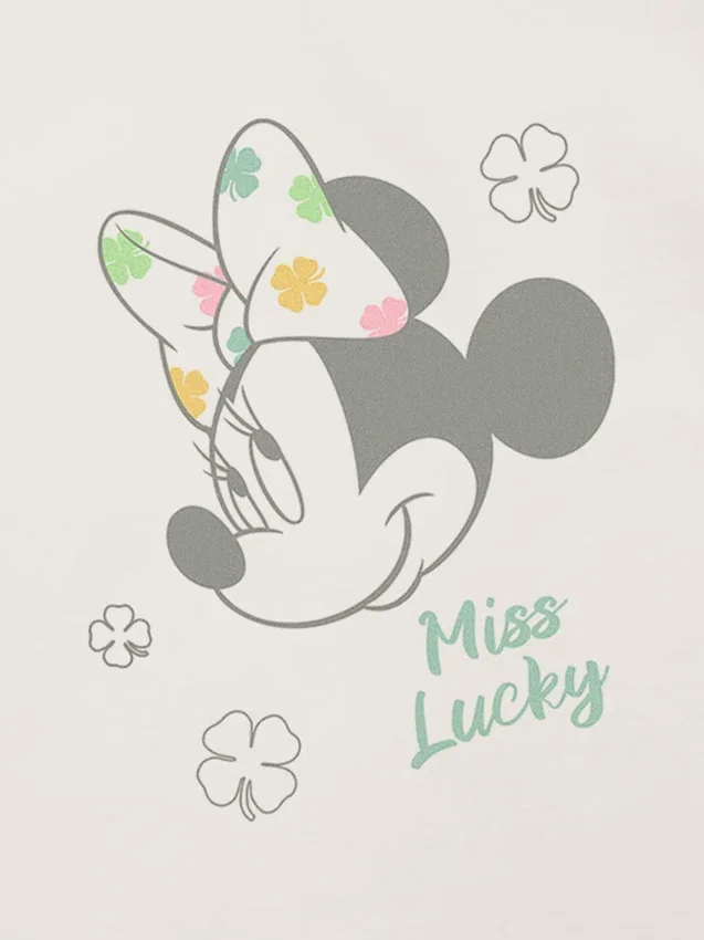 Παιδικό μπλουζάκι με σχέδιο «Miss Lucky» της Minnie Mouse