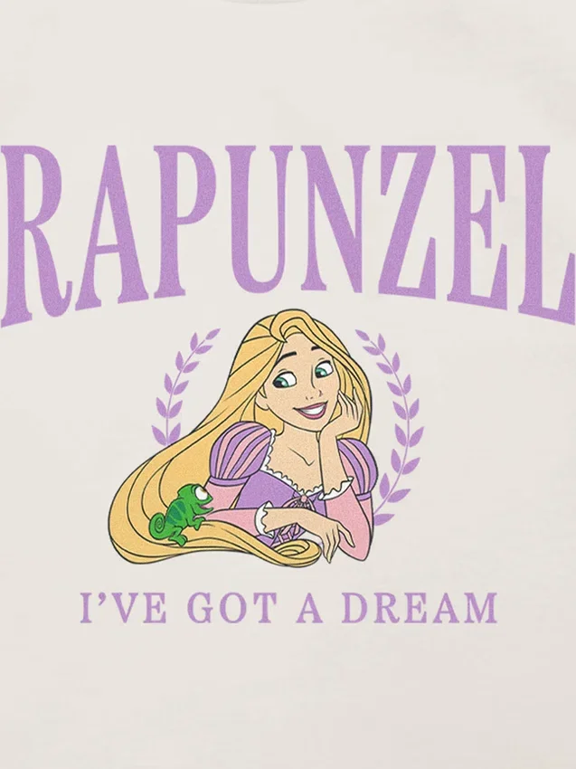 Παιδικό μπλουζάκι με σχέδιο «Rapunzel Collegiate»