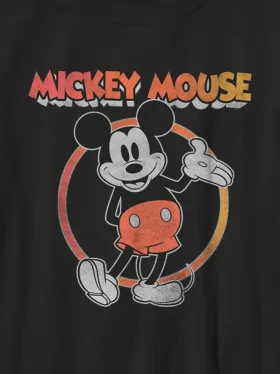 Παιδικό μπλουζάκι με vintage γραφικά «Mickey and Friends»