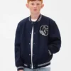 Παιδικό μπουφάν bomber με λογότυπο Varsity