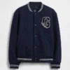 Παιδικό μπουφάν bomber με λογότυπο Varsity