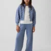 Παιδικό μπουφάν με φερμουάρ, καπιτονέ και oversized γραμμή