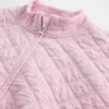 Παιδικό μπουφάν με φερμουάρ, καπιτονέ και oversized γραμμή