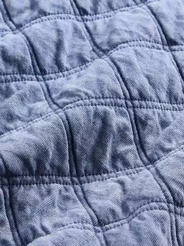 Παιδικό μπουφάν με φερμουάρ, καπιτονέ και oversized γραμμή