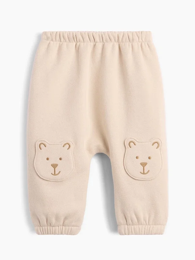 Παιδικό παντελόνι τζόγκινγκ Vintagesoft με μπάλωμα Brannan Bear στα γόνατα