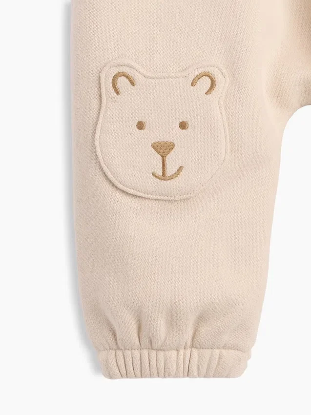 Παιδικό παντελόνι τζόγκινγκ Vintagesoft με μπάλωμα Brannan Bear στα γόνατα