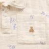 Παιδικό Polo από βαμβακερό γάζι με τύπωμα