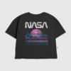 Παιδικό πουκάμισο με παστέλ σχέδιο «Nasa Space»