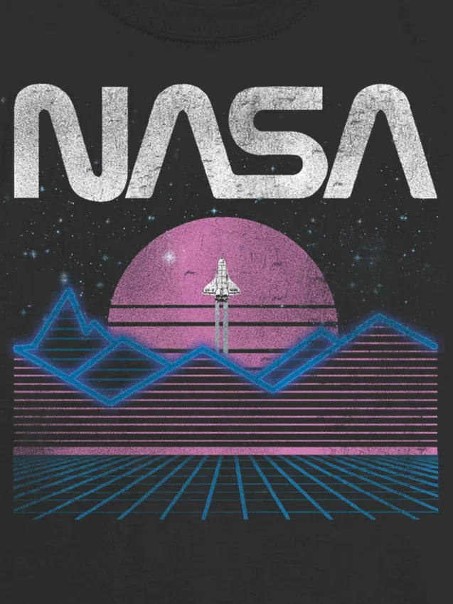 Παιδικό πουκάμισο με παστέλ σχέδιο «Nasa Space»