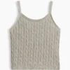 Παιδικό πουλόβερ με πλεκτό μοτίβο «cable-knit» τύπου καμί